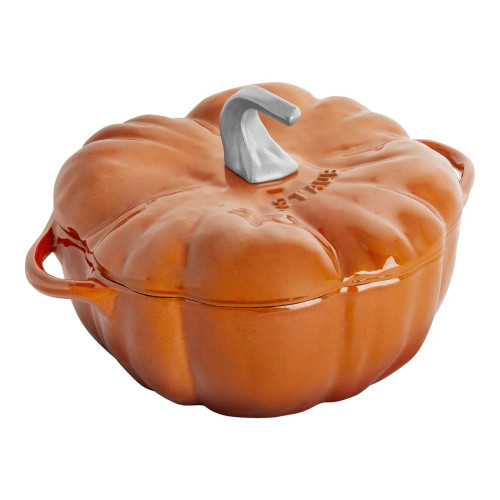 Staub Cast Iron 5 qt. Pumpkin Cocotte - Burnt Orange