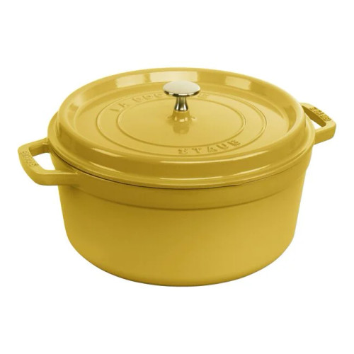 Staub Cast Iron 5 1/2 qt. Round Cocotte - Citron