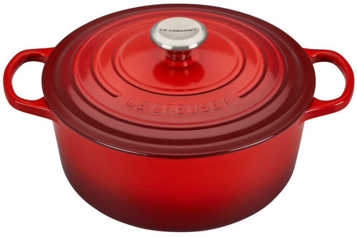Le Creuset Signature Cast Iron 13.25 qt. Cerise Round Dutch Oven