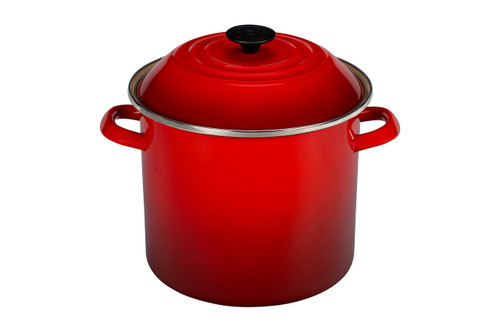 Le Creuset Enamel on Steel 16 qt. Cerise Stock Pot