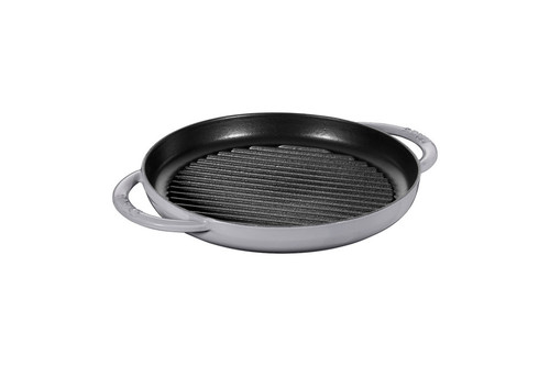 Staub Cast Iron 10 inch Pure Grill - Graphite Grey