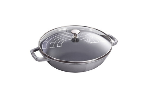 Staub Cast Iron 4 1/2 qt. Perfect Pan - Graphite Grey
