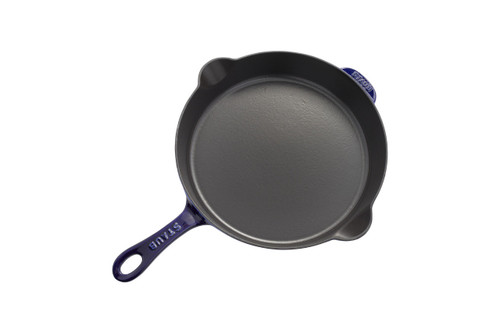 Staub Cast Iron 11" Dark Blue Traditional Fry Pan