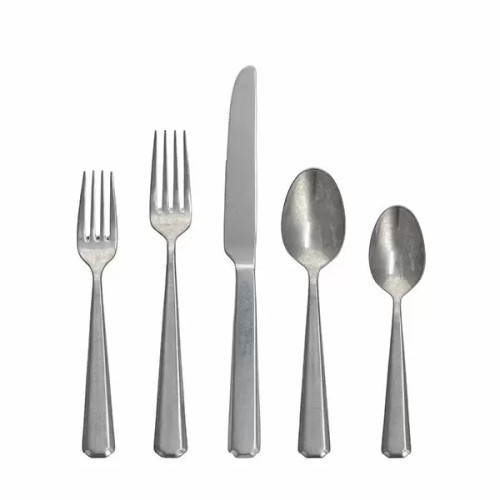 Fortessa Valen Antiqued 20 Piece Flatware Set