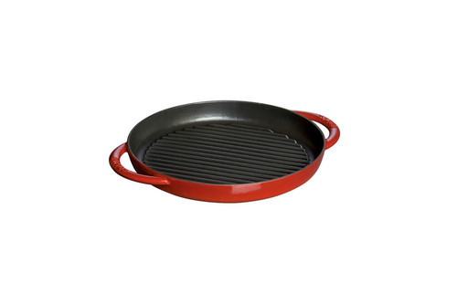 Staub Cast Iron 10 inch Pure Grill - Cherry