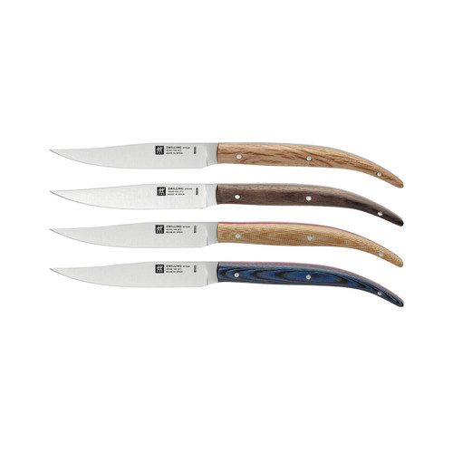Zwilling Toro Steak Knife Set, 4 Pieces, in Beechwood Presentation Box