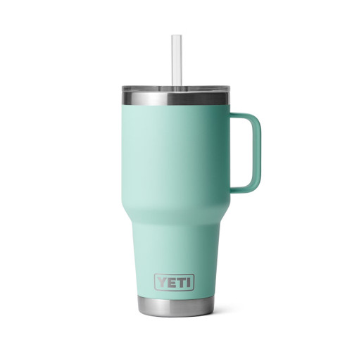 Yeti 35 Ounce Rambler Mug with Straw Lid - Seafoam