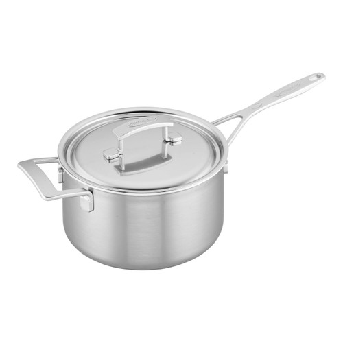 Demeyere Industry5 Stainless Steel 4 qt. Sauce Pan w/ Helper Handle