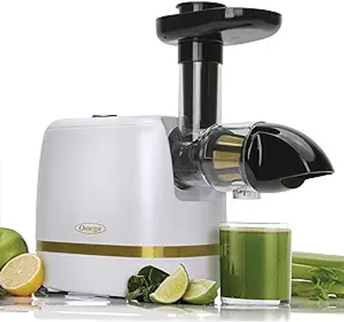 Omega Cold Press 365 Horizontal Compact Masticating Juicer - White