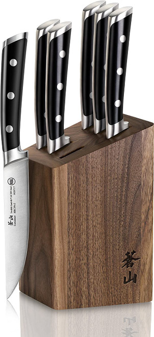 Cangshan TS Series Swedish Sandvik 6-piece Steak Knife Block Set