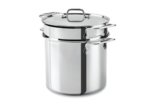 All-Clad Stainless Steel 12 qt. Disc Bottom Multi-Cooker Stock Pot