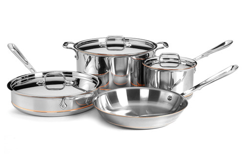 All-Clad Copper-Core 7 Piece Cookware Set