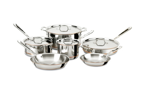 All-Clad Copper-Core 10 Piece Cookware Set