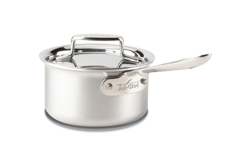 All-Clad d5 Brushed Stainless 1 1/2 qt. Sauce Pan with Lid
