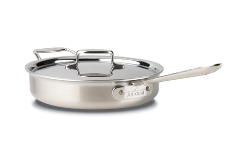 All-Clad d5 Brushed Stainless 3 qt. Saute Pan with Lid