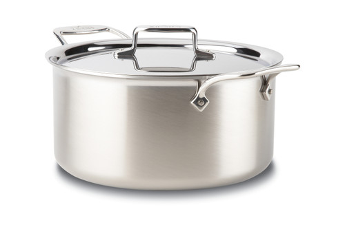 All-Clad d5 Brushed Stainless 8 qt. Stock Pot with Lid