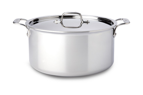 All-Clad d3 Stainless Steel 8 qt. Stock Pot with Lid