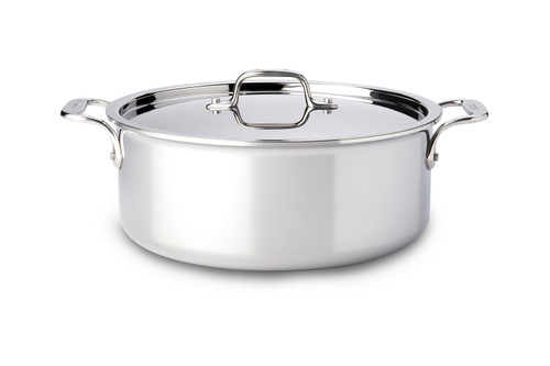 All-Clad d3 Stainless Steel 6 qt. Stock Pot with Lid