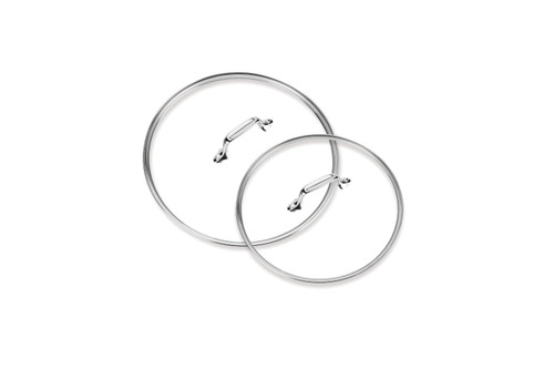 All-Clad HA1 Hard Anodized 10 & 12 inch Glass Lid Set