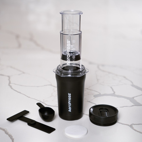 Aeropress Go Plus Coffee Maker Set - Black