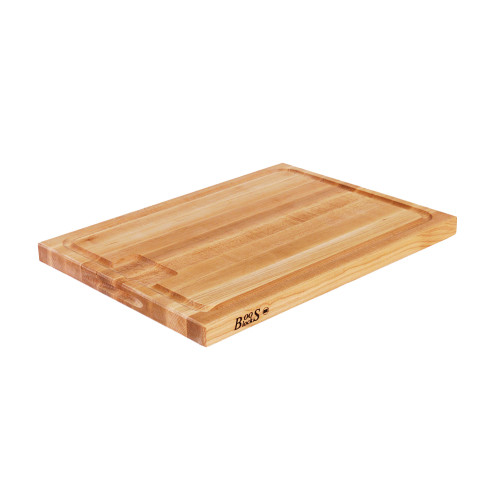John Boos AU JUS Cutting Board with Groove -24 inch x 18 inch x 1 1/2 inch - Maple