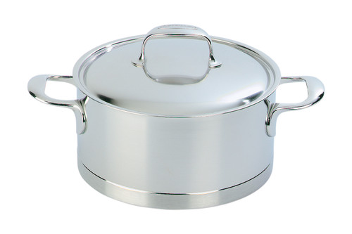Demeyere Atlantis Stainless Steel 5.5 qt. Casserole Saucepot & Lid