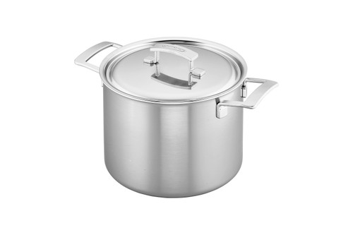 Demeyere Industry5 Stainless Steel 8 qt. Stock Pot
