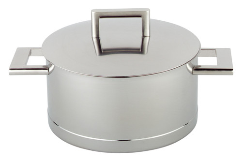 Demeyere John Pawson Stainless Steel 4.2 qt. Casserole or Saucepot & Lid
