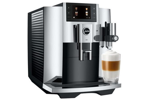 Jura E8 Super Automatic Coffee Machine - Chrome