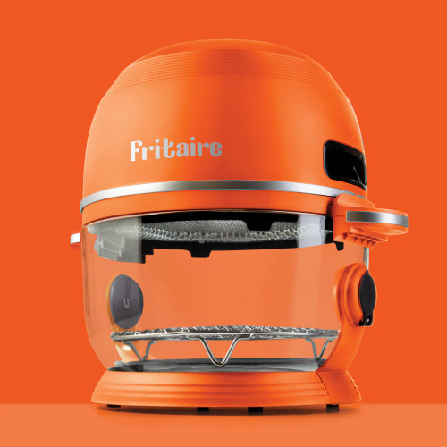 Fritaire BPA Free and Self-Cleaning Glass Bowl Air Fryer - Orange