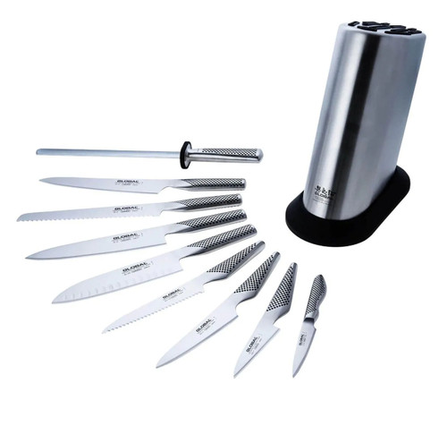 Global Classic 10 Piece Knife Block Set