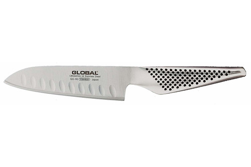 Global 5 1/4 inch Santoku Chef's Knife - Hollow Edge