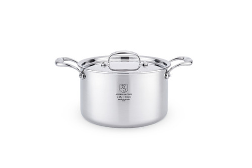 Hammer Stahl Heritage Steel Multi-Ply 5 qt. Sauce Pot with Lid