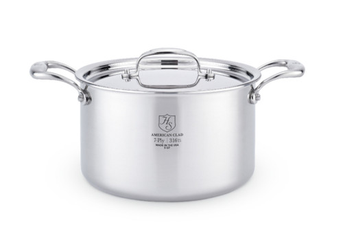 Hammer Stahl Heritage Steel Multi-Ply 4 Quart Sauce Pot with Lid