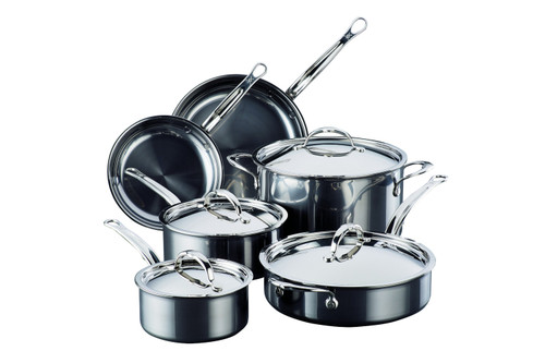 Hestan NanoBond Stainless Steel 10 Piece Cookware Set