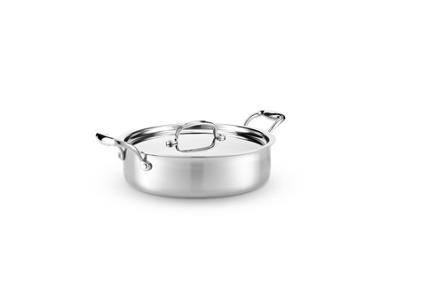 Hammer Stahl Heritage Steel Multi-Ply 4 qt. Sauteuse with Lid