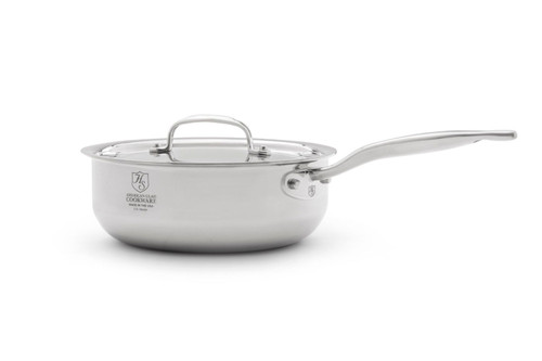 Hammer Stahl Heritage Steel Multi-Ply 3 qt. Saucier with Lid