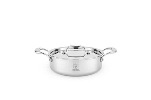 Hammer Stahl Heritage Steel Multi-Ply 2 1/2 qt. Sauteuse with Lid
