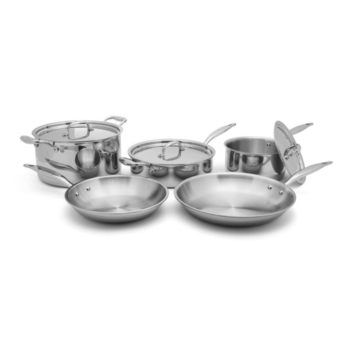 Hammer Stahl Heritage Steel Multi-Ply 8 Piece Core Cookware Set