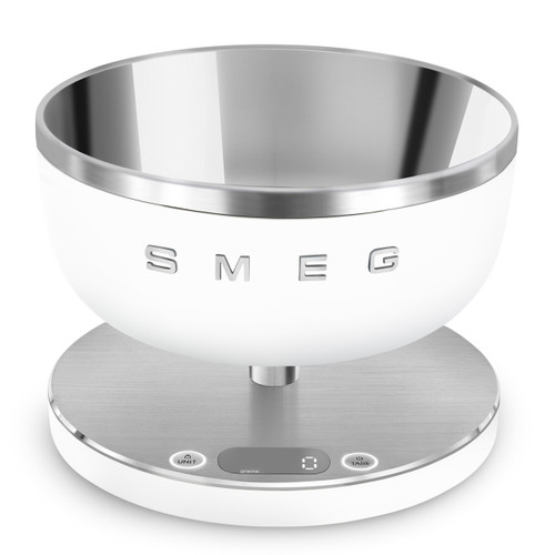 SMEG Analog & Digital Kitchen Scale - White