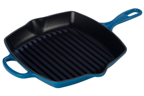 Le Creuset Signature Cast Iron 10 1/4 inch Square Skillet Grill - Marseille