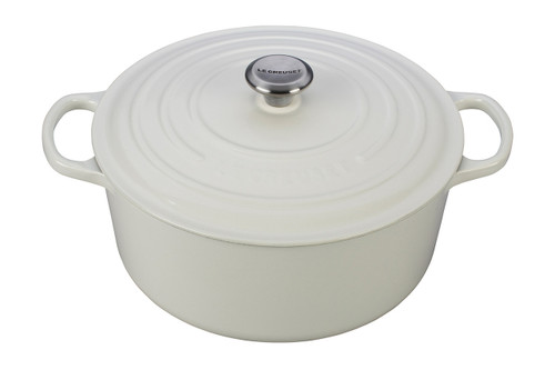 Le Creuset Signature Cast Iron 7.25 qt. White Round Dutch Oven