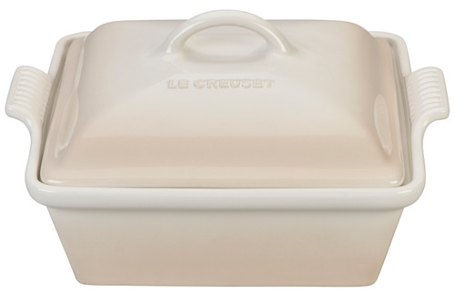 Le Creuset Heritage Stoneware 2 1/2 qt. Square Casserole - Meringue