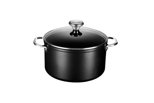 Le Creuset Toughened Nonstick PRO 6 1/3 qt. Stock Pot with Glass Lid