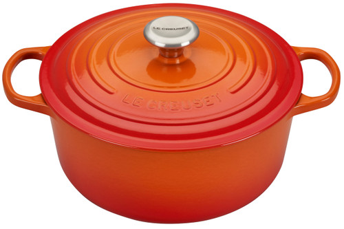 Le Creuset Signature Cast Iron 7.25 qt Flame Round Dutch Oven