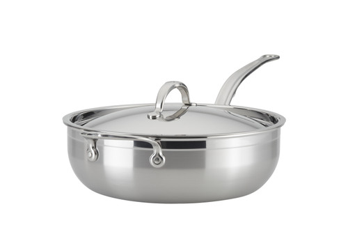 Hestan ProBond Forged Stainless Steel 5 qt. Essential Pan with Lid & Helper Handle