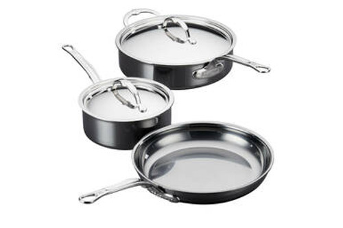 Hestan NanoBond Stainless Steel Essential 5 Piece Cookware Set