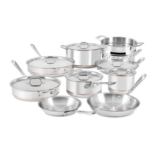 All Clad Copper Core 15 Piece Cookware Set