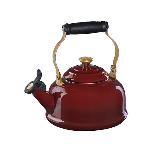 Le Creuset Classic Whistling Tea Kettle with Gold Knob - Rhone
