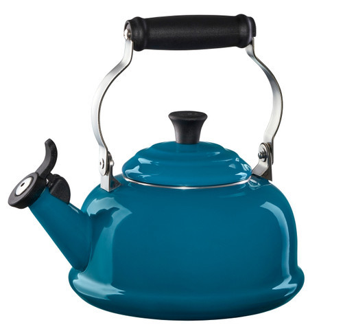 Le Creuset Classic Whistling Tea Kettle with Phenolic Knob - Deep Teal